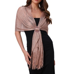INSPIRE CHIC Women's Fashion 100% Polyester Pashmina Shawls 1 Pc - 1 of 4