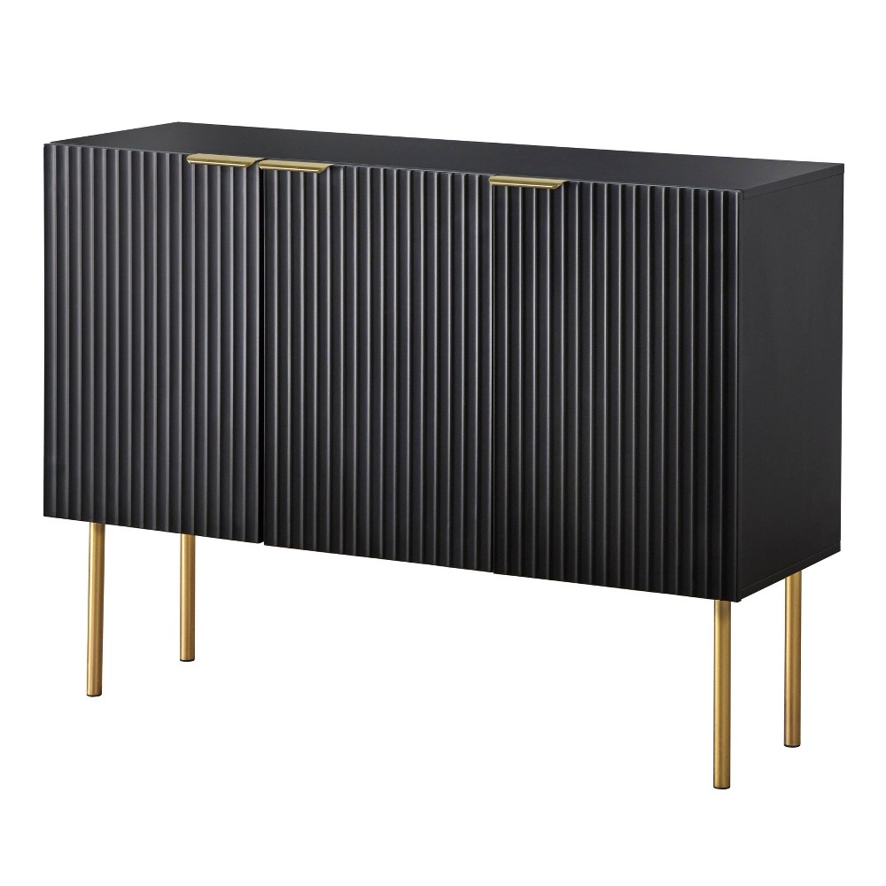 Lifestorey Russo Channel Front Sideboard Black