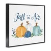 Stupell Industries Fall In The Air Pumpkins Black Framed Giclee Art - 3 of 4