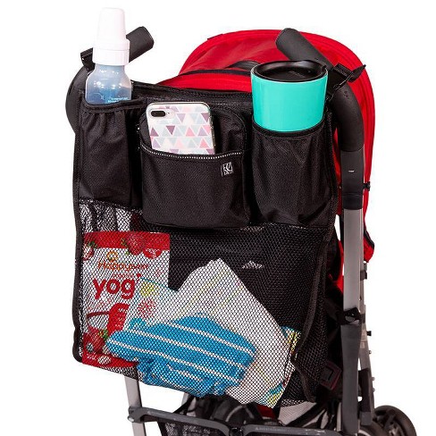 J.L. Childress Universal Stroller Organizer with Detachable Hip Fanny Pack, Belt Waist Bag