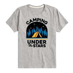 Boys' - Instant Message - Camping Under The Stars Short Sleeve Graphic T-Shirt - 1 of 4