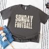 Sunday Football Block Distressed - Women's Heavyweight Graphic T-Shirt - 3 of 4