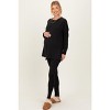 Pinkblush Black Brushed Knit Maternity Oversized Top and Legging Set - 2 of 4