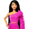 Barbie Deluxe Style 12" Doll #2 in Pink Barbiecore Top and Skirt Set, Black Hair and Prosthetic Leg - 2 of 4