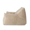 Velveteen Bean Bag Chair with Armrests - 3 of 4