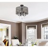 Elegant Lighting Elise 17 inch flush mount in black - 2 of 4