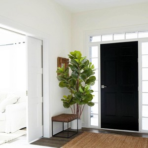 Artificial Fiddle Leaf Fig Tree 3Ft Fake Ficus Lyrata Plant with 72 Leaves Faux Plants in Pot for Indoor Outdoor House Home Office Garden - 1 of 4