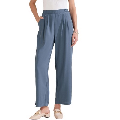INSPIRE CHIC Women's Dressy Casual Wide Leg Business Work High Waist Suit Pants
