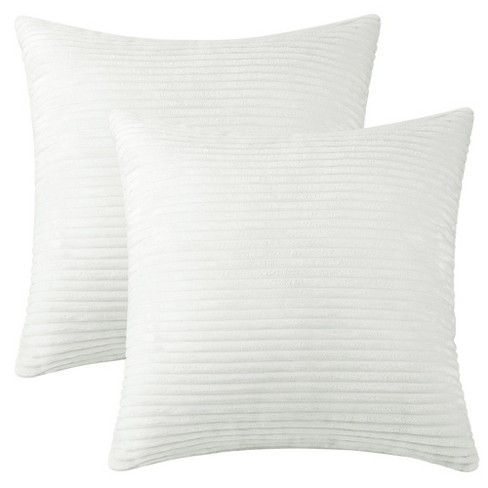 Unique Bargains Corduroy Modern Solid Striped Couch Sofa Home Decorative  Pillow Covers 2 Pcs : Target