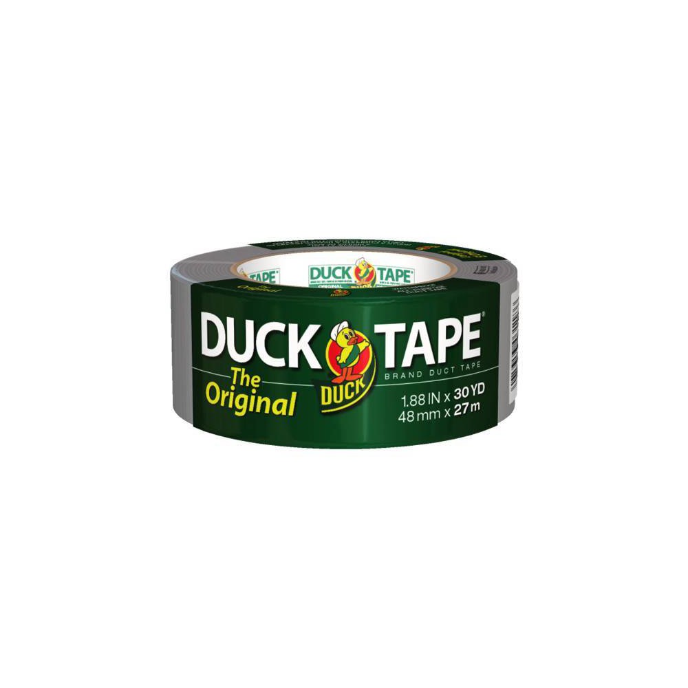 The Original Duck Brand Duct Tape Silver 30yd: Heavy Duty Adhesive, 1.88" Width, 90ft Length, Art & Office Use