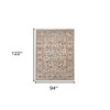 Ivory Gray And Rust Floral Area Rug - 3 of 4