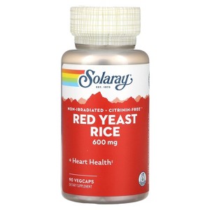 Solaray Red Yeast Rice, 600 mg, 90 VegCaps - 1 of 2