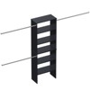 LOVMOR Wood Closet Organizer Starter Kit Tower with 3 Hang Rods - 2 of 4