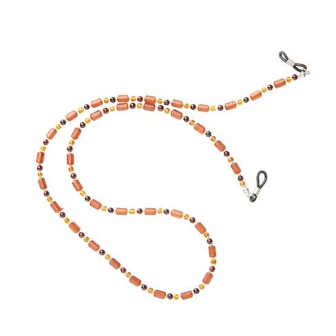 Reading glasses sales chain beaded