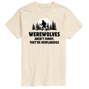 Men's - Instant Message - Werewolves Arent Funny Short Sleeve Graphic T-Shirt - 1 of 4