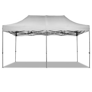 Ainfox 10ft x 20ft Outdoor Gazebo Canopy Tent without Sidewalls Heavy Duty Tent for Party Wedding Events Beach BBQ - 1 of 4