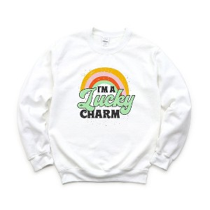 Simply Sage Market Women's Graphic Sweatshirt I'm A Lucky Charm - 1 of 3