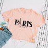 Simply Sage Market Paris France Eiffel Tower Boxy Crop Top - 3 of 4