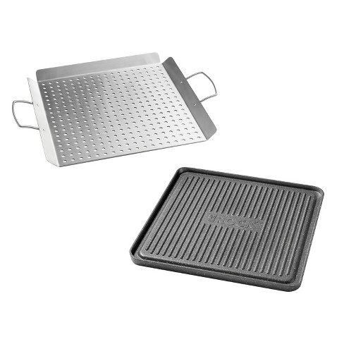 Mountain Grillers - Bristle Free Grill Brush with Scraper - Prevent Flare Ups for That Perfect Checkerboard Steak