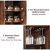 Wine Bar Rack Cabinet, Freestanding Wine Cabinet with Glass Rack - 4 of 4