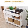 Bella Depot 39.25''W Console Table with 2 Open Shelves - 4 of 4