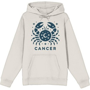 Cancer Zodiac Sign Adult Long Sleeve Hoodie - 1 of 3