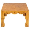 bali & pari Huxley Modern and Contemporary Natural Real Burl Wood Coffee Table - 4 of 4