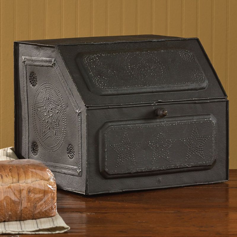 Park Designs Black Star Metal Bread Box, 2 of 4