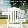 2PCs Outdoor Rocking Chair with Armrests, Fade-Resistant Waterproof HDPE for Indoor & Outdoor - 4 of 4