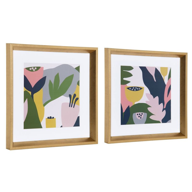 16&#34; x 16&#34; Calter Myriam&#39;s Garden Framed Print Art Set by Myriam Van Neste Gold - Kate and Laurel, 3 of 13