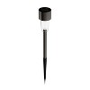 Nature Spring Stainless Steel Outdoor Stake Lighting - 12.2", Black - 2 of 4