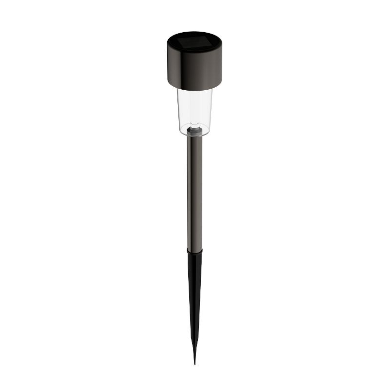 Nature Spring Stainless Steel Outdoor Stake Lighting - 12.2", Black, 2 of 8