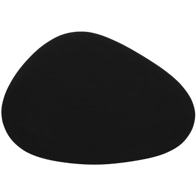 Wynton Triangular Black Wood & Iron Coffee Table - 44"W