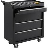Metal Rolling Tool Chest with 4 Drawers, Detachable Top Section, Auto-Locking Drawers, Lockable Wheels, Garage & Workshop Tool Storage Organizer - 4 of 4