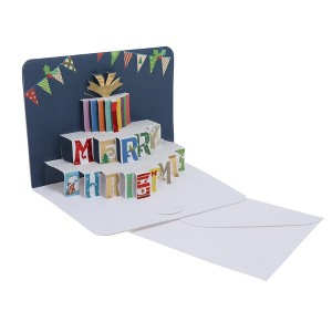 Unique Bargains Greeting Card Assorted Color 6.1"x4.4"x0.4" 1 Pc - 1 of 3