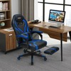 Costway Massage Gaming Chair Racing Recliner Computer Desk Chair w/Footrest - 3 of 4