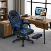 Costway Massage Gaming Chair Racing Recliner Computer Desk Chair w/Footrest - image 3 of 4