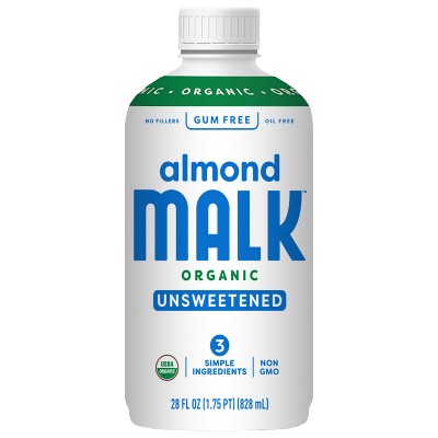 Malk Unsweetened Pure Almond Milk - 28 fl oz