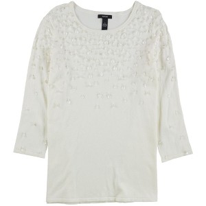 Alfani Womens Embellished Pullover Sweater - 1 of 1