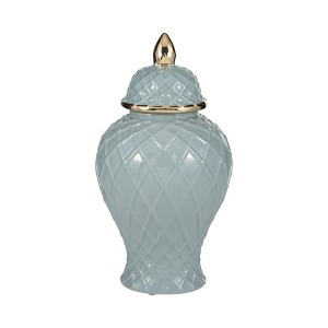 Temple Jar with Lid - Ceramic Decorative Stoneware for Home, Office, Gift Idea - 1 of 4