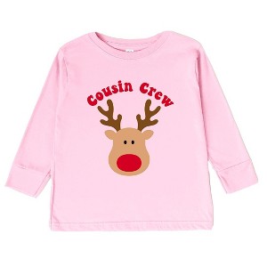 The Juniper Shop Cousin Crew Reindeer Toddler Long Sleeve Tee - 1 of 3