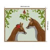 Amanti Art 28"x23" Foxes and Mistletoe by Fab Funky Framed Canvas Wall Art Print - 4 of 4