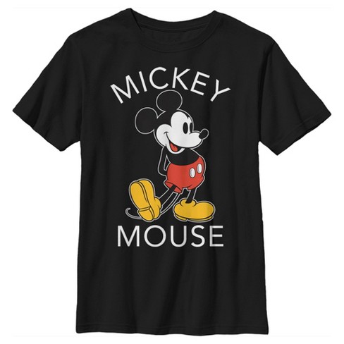Retro Classic Vintage Mickey Mouse Walt Disney Boy Kids Unisex Tee Youth T-Shirt 