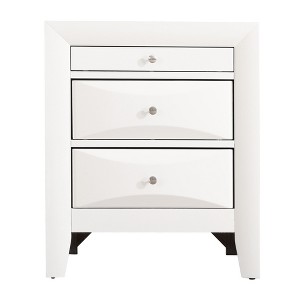 Passion Furniture Marilla 3-Drawer Nightstand (28 in. H x 23 in. W x 17 in. D) - 1 of 4