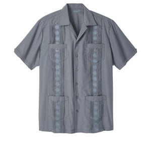 KingSize Men's Big & Tall Short-Sleeve Guayabera Shirt - 1 of 4