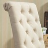 Dolonm Set of 2 18" W x 26" D Upholstered Tufted Parsons Dining Chair with Solid Wood Legs & High Back for Kitchen/Living Room - 4 of 4