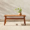 Slatted Chevron Acacia Wood Patio Coffee Table - Saracina Home - 3 of 4