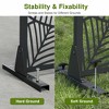 Lirago Black 72 in. Galvanized Metal Outdoor Privacy Screens Garden Outdoor Fence - 4 of 4