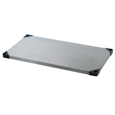 Quantum Storage Systems Shelf, Solid, 60"W X 14"D, 300 - 600 Lb. Capacity, Double Hemmed Perimeter With Marine Edge, 304 Stainless Steel, Nsf