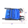Grungis Folding Wagon Storage Cart with Drink Holder,Shopping Wagon Cart with Adjustable Handles,Utility Cart for Camping,Shopping,Blue - 2 of 4